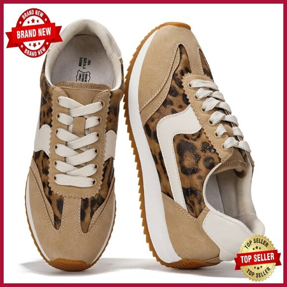 Shoes - Lightweight Memory Foam Sneakers for Women - Non-Slip Walking Shoes